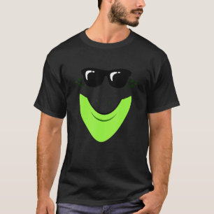 Easy Frog Cool Frog Face Animal Print Lazy Face Co T-Shirt