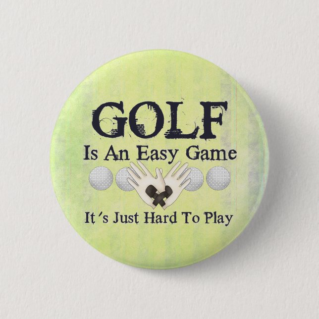 Easy Golf 6 Cm Round Badge (Front)