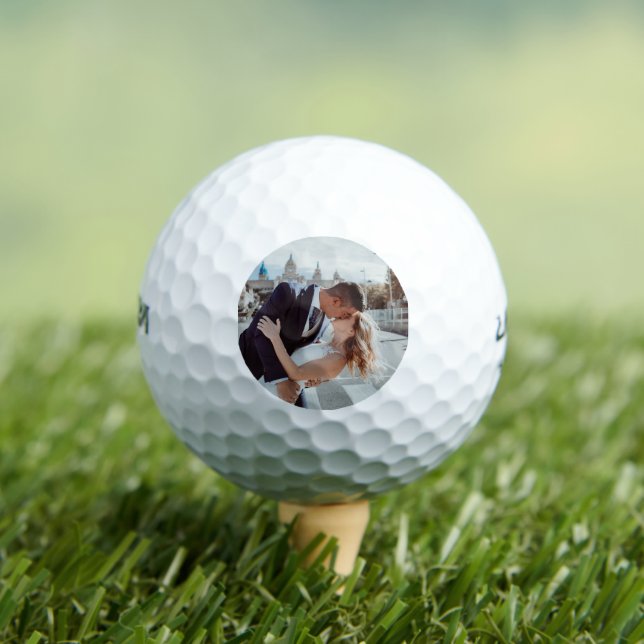 EASY!  Golf Balls - Personalised - Add your Image (Insitu Tee)