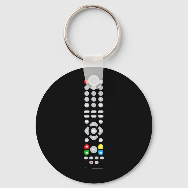 Easy Halloween Costume - TV Remote Control Key Ring (Front)
