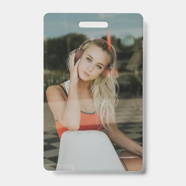 EASY!  ID Badge - Personalised - Add your Image (Front)