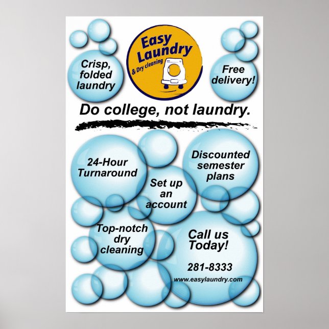 Easy Laundry Poster (Front)