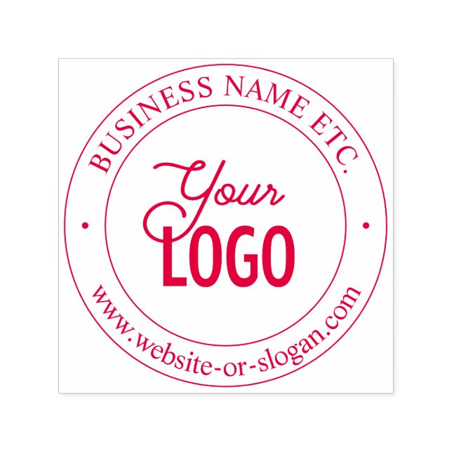 Easy Logo Replacement & Custom Text | Pick Colour Self-inking Stamp (Design)