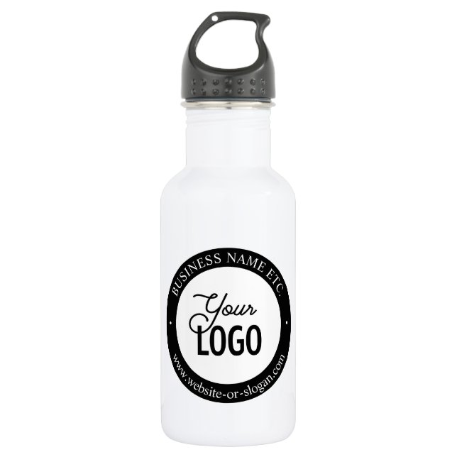 Easy Logo Replacement & Customisable Text 532 Ml Water Bottle (Front)