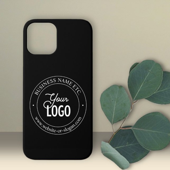 Easy Logo Replacement & Customisable Text | Black Case-Mate iPhone Case (Creator Uploaded)