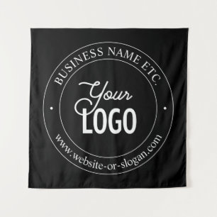 Easy Logo Replacement & Customisable Text   Black Tapestry