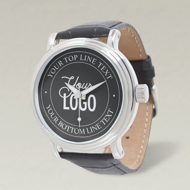 Easy Logo Replacement & Customisable Text | Black Watch (Creator Uploaded)