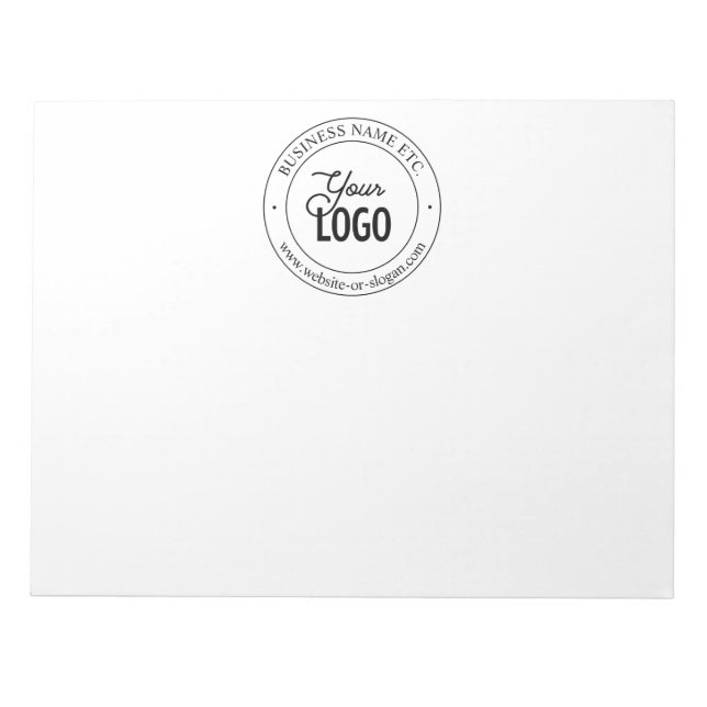 Easy Logo Replacement & Customisable Text Notepad (Front)