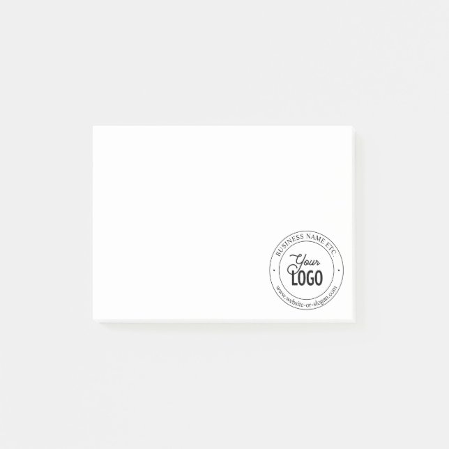 Easy Logo Replacement & Customisable Text Post-it Notes (Front)