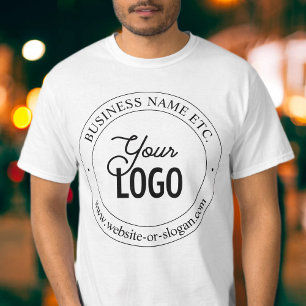 Easy Logo Replacement & Customisable Text T-Shirt