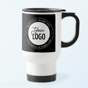 Easy Logo Replacement & Customisable Text Travel M Travel Mug