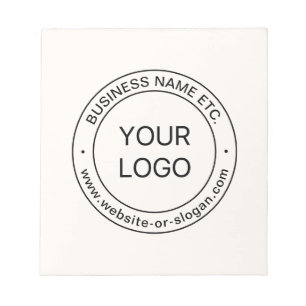 Easy Logo Replacement & Editable Text   Off White Notepad