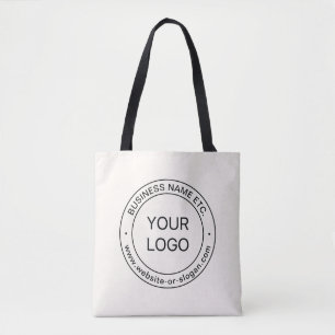 Easy Logo Replacement & Editable Text   Off White Tote Bag