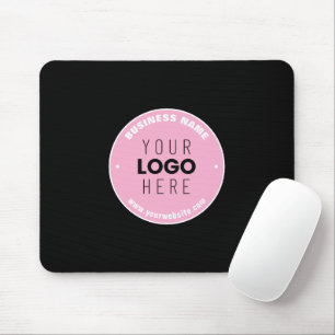 Easy Logo Replacement & Editable Text Pink/DIY Mouse Mat