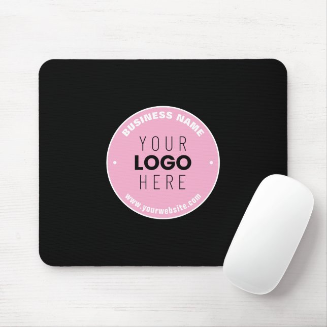 Easy Logo Replacement & Editable Text | Pink/DIY Mouse Mat (With Mouse)