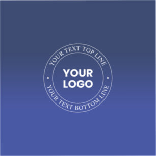 Easy Logo Replacement & Text   Dark Blue Gradient