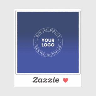 Easy Logo Replacement & Text   Dark Blue Gradient