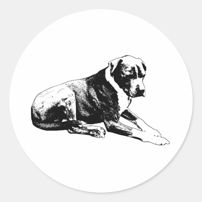 Easy Mood, Vector Stamp Classic Round Sticker (Front)