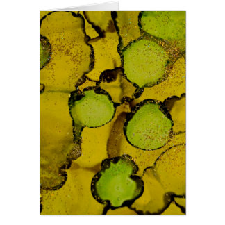 Easy Peasy - Abstract painted ink green circles