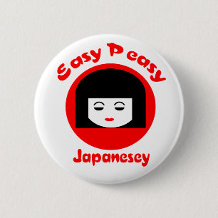 Easy Peasy Japanesey 6 Cm Round Badge