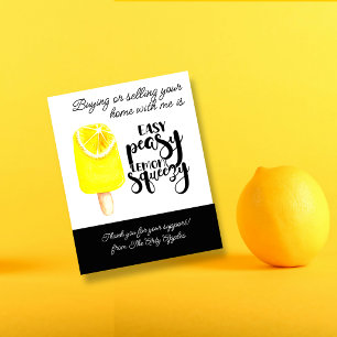 Easy Peasy Lemon Real Estate marketing Postcard