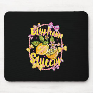 Easy Peasy Lemon Squeezy Coquette Bow Hello Summer Mouse Mat