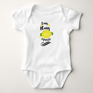 Easy peasy lemon squeezy funny baby bodysuit
