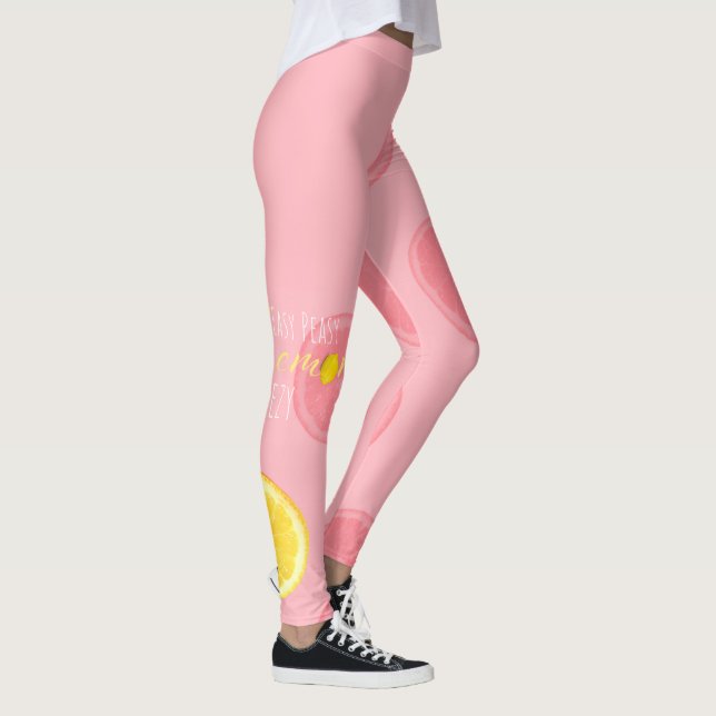 Easy Peasy Lemon Squeezy Summer  Leggings (Right)