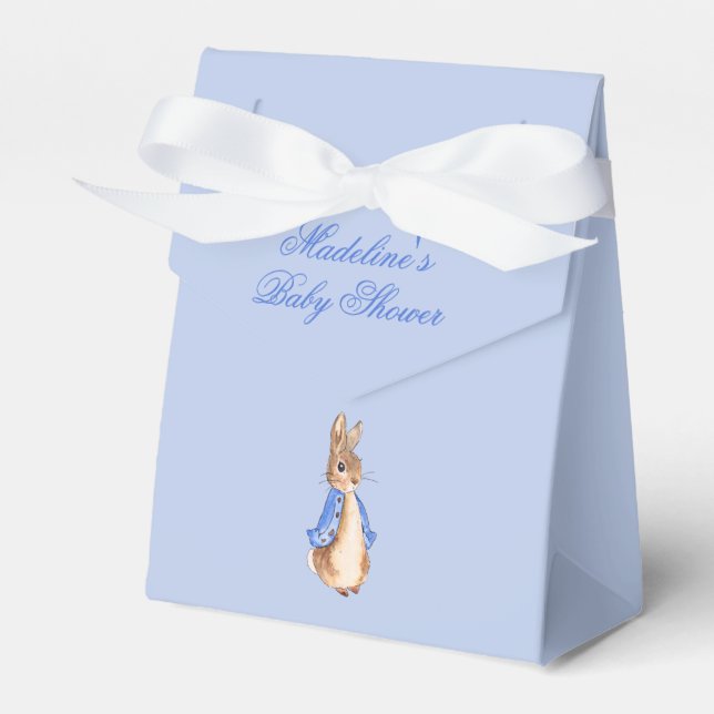 Easy Personalize Peter the Rabbit Baby Shower Favour Box (Front Side)