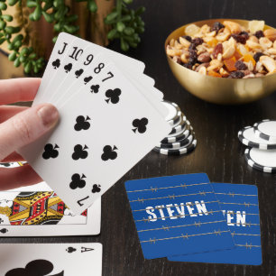EASY! Playing Cards - Behind Barbed Wire - Custom