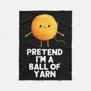 Easy Pretend A Ball of Yarn Costume Halloween Fleece Blanket