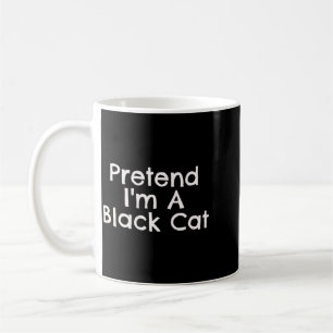 Easy Pretend Black Cat Quick Halloween Costume Coffee Mug