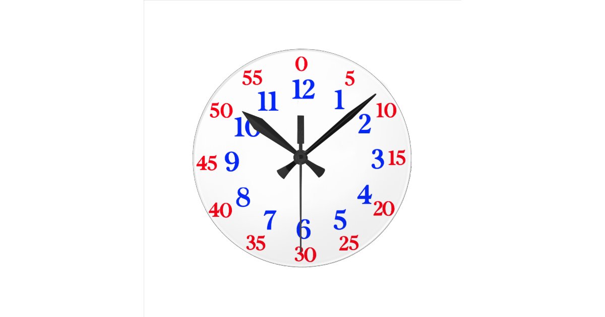 Easy read clock | Zazzle.co.uk