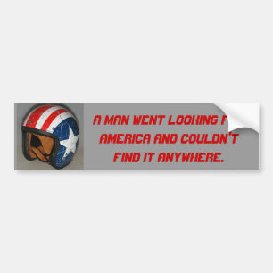 Easy Rider Captain America Looking For America Bumper Sticker