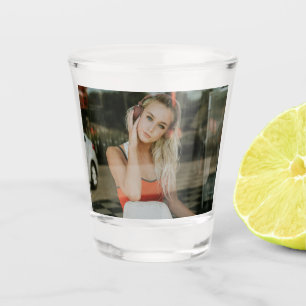 EASY!  Shot Glass - Personalised - Add your Image