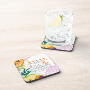 Easy sunday luch food recipes fruit pattern cute coaster