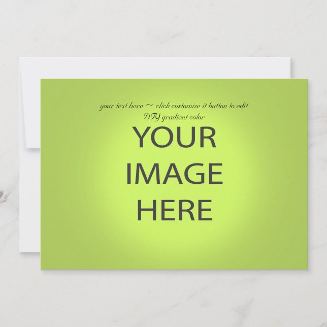 Easy Template, DIY gradient colour/5x7 Horizontal (Front)