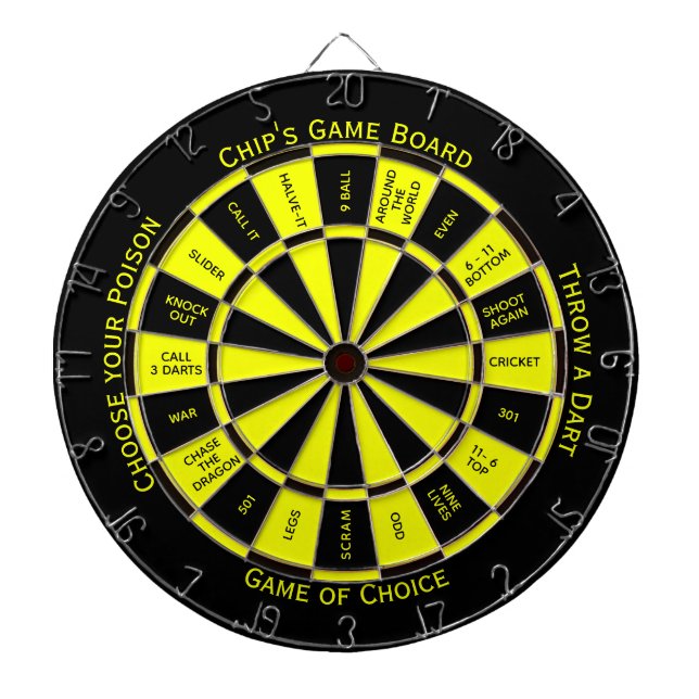 Easy Text Personal Bumble Bee Regulation   Dartboard (Front)