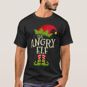 Easy The Angry Elf Xmas Costume Family Group Chri T-Shirt