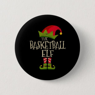 Easy The Basketball Elf Costume Family Group Gift  6 Cm Round Badge