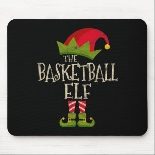 Easy The Basketball Elf Costume Family Group Gift  Mouse Mat