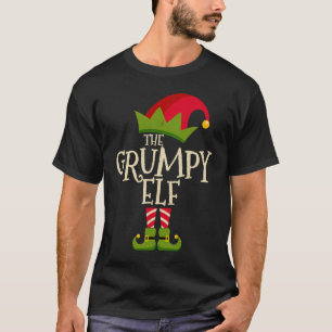 Easy The Grumpy Elf Xmas Costume Family Group  Chr T-Shirt