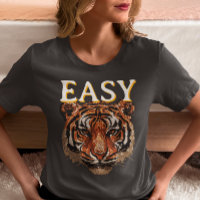 Easy Tiger Portrait Faux Sequin look Trendy 