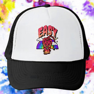 EASY Tiger Retro Rainbow Trucker Hat