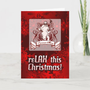 Easy to Customise Lacrosse Mum Christmas Card