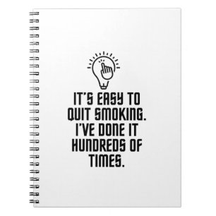Easy to quit smoking notebook
