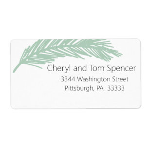 Easy To Read Minimal Return Address Label