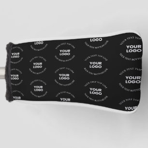 Easy to Replace Logo & Editable Text Pattern Golf Head Cover