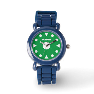 Easy to tell time kid's watch with custom name