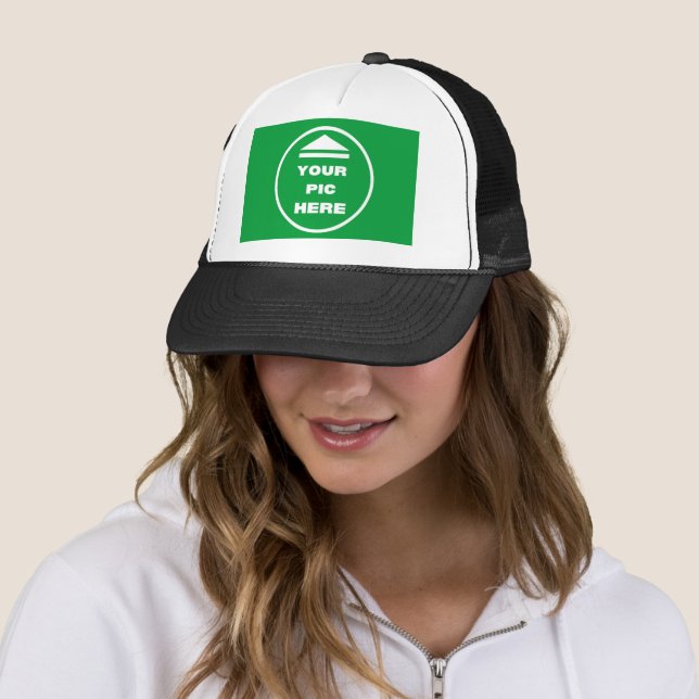 EASY! Trucker Hat - White and Black - Customise (In Situ)